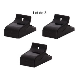 Lot de 3 tapettes plastiques à souris pré-appattées