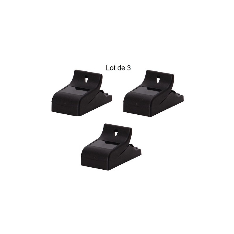 Lot de 3 tapettes plastiques à souris pré-appattées