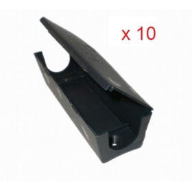 Lot de 10 poste souris plastiques dur pour appâts souris