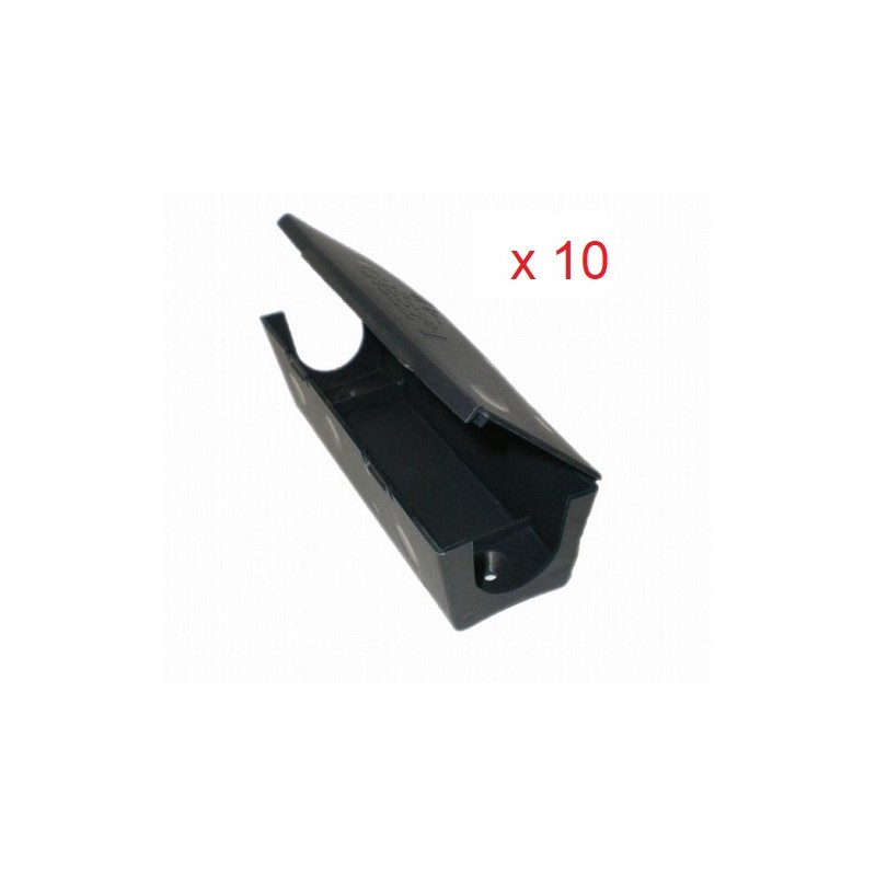 Lot de 10 poste souris plastiques dur pour appâts souris