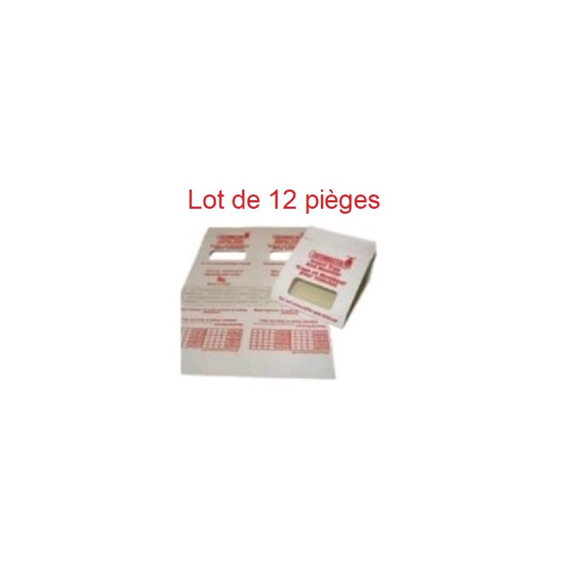 Lot de 12 pièges à blattes et cafards collants